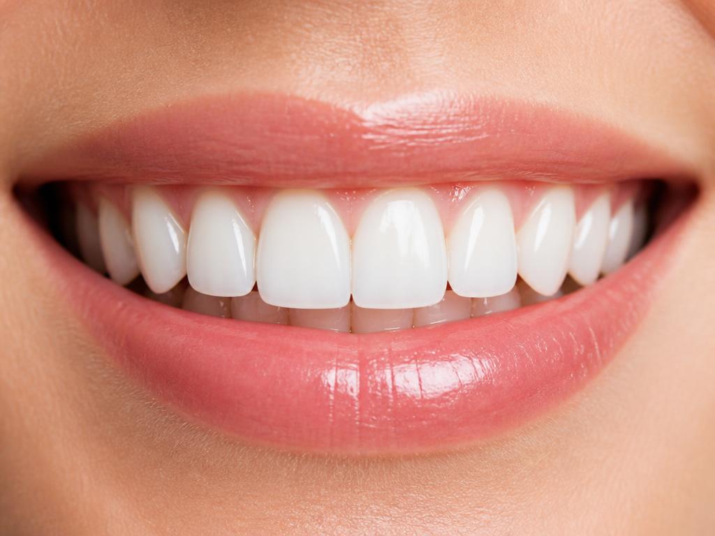 Patient teeth after professional whitening treatment